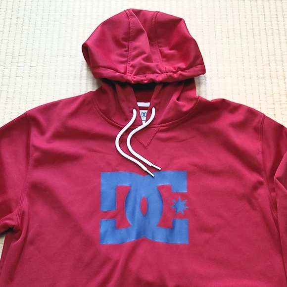 DC star pullover hoodie in red Size L - Picture 4 of 11